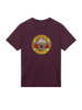 F4NT4STIC T-Shirt Guns 'n' Roses Vintage Bullet Logo in maroon