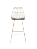 Beliani 2er-Set Barhocker PRESTON in Gold/Schwarz