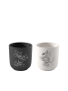 Villeroy & Boch 2er Set Kaffeebecher Manufacture Rock – Mickey Mouse 280 ml schwarz-weiß in schwarz-weiß