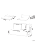 Beliani 2-Sitzer Sofa ROROS in Weiß - (W) 136 x (H) 76 x (L) 88 cm