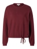 More & More lockerer Strickpullover, Tunnelzug in pomegranate red