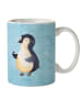Mr. & Mrs. Panda Kaffeetasse Pinguin Marienkäfer ohne Spruch in Eisblau