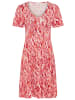 Tamaris Jerseykleid in pink gemustert