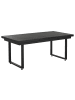 Beliani 3-tlg Gartentisch Set VALCANETTO/TAVIANO in Schwarz/Grau/Braun