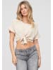 Cloud5ive Cropped Tee in beige