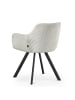 B&D Home 2er-Set: Esszimmerstuhl CYRUS in Hellgrau - (B)56 x (H)80 x (T)60 cm