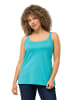 Ulla Popken Strick-Top in tiefes aqua