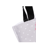 Mr. & Mrs. Panda Shopper Axolotl Hurra mit Spruch in Grau Pastell