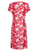 Alba Moda Florales Freizeitkleid mit Raffung in pink
