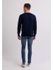 CASH-MERE.CH Rundhals Pullover in Marine Blau