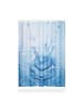 relaxdays Duschvorhang Wassertropfen in Blau - (L)180 x (B)180 cm