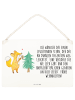 Mr. & Mrs. Panda Holzbild Fuchs  Weihnachtsbaum mit Spruch in Weiß