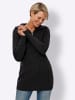 Sieh an! Longpullover in schwarz