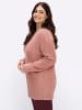 sheego Langarm-Pullover in rosenholz