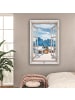 OnlyWow Leinwand Bilder Weiß Hochglanz