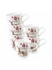 Seltmann Weiden 6er Set Henkelbecher Life Christmas 400 ml in weiß-braun