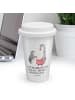 Mr. & Mrs. Panda Tumbler Pinguin mit Kind mit Spruch in Weiß