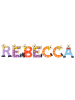 Playshoes Deko-Buchstaben "REBECCA" in bunt