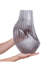 Beliani Blumenvase MYRSINA in Grau - (W) 20 x (H) 36 x (L) 20 cm