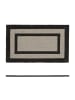 relaxdays Fußmatte in Grau - (B)75 x (T)45 cm