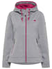 Schmuddelwedda Funktionsjacke in Grau Melange Dunkelpink