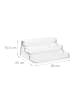 relaxdays Gewürzorganizer in Transparent - (B)26 x (H)10,5 x (T)24 cm