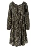 Aniston SELECTED Blusenkleid in schwarz-oliv-offwhite