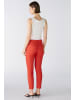 Oui Jeggings BAXTOR cropped mid waist, slim fit in aura orange