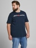 Jack & Jones 2er-SET Kurzarm T-Shirt Plus + Size CREW NECK in Weiß-Dunkelblau