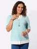 WITT WEIDEN 2-in-1-Shirt in mint-weiß-bedruckt
