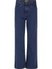 Urban Classics Urban Classics Damen Ladies Cropped Straight Leg Denim Pants in mid indigo washed