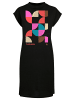 F4NT4STIC T-Shirt Kleid Abstrakt DRESS in schwarz