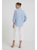 Oui Bluse in lt blue white