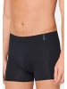 Schiesser Retro Short / Pant Long Life Soft in Weiß / blau