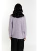 faina Damen Strickjacke Mit Perlen in Lila