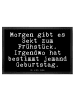 Mr. & Mrs. Panda Sauberlaufmatte Morgen gibt es Sekt... mit Spruch in Schwarz