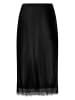 Zero  Satinrock mit Spitze in Black Beauty
