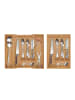 relaxdays Besteckkasten in Natur- (B)56 x (H)6 x (T)50 cm
