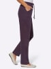 Sieh an! Jersey-Hose in aubergine