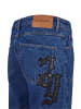 2Y Studios 2Y Studios Manas Logo Carpenter Straight Jeans in mid blue