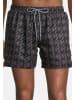 BECO the world of aquasports Badeshorts Schwimm Shorts Swim Shorts "Pepita" in schwarz-grau