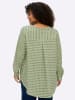 sheego Bluse in moos-pistazie-bedruckt