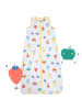 Schlummersack Musselin Babyschlafsack, 0.5 TOG in Weiß-Gelb