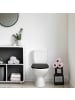 relaxdays Toilettendeckel in Schwarz - (B)36 x (T)45 cm