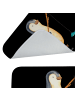 Mr. & Mrs. Panda Badteppich Pinguin Angler ohne Spruch in Schwarz