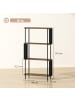 HOMCOM Standregal in Braun 80L x 30B x 141H cm