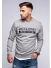 Jack & Jones Sweatshirt Print - ELEMENTS SWEAT CREW NECK in Light Grey Melange