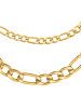 Steel_Art Schmuckset Herren mit Halskette und Armband Set Rene goldfarben in goldfarben