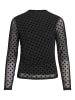 Vila Langarmshirt VIRikke in schwarz