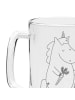 Mr. & Mrs. Panda Bierglas Einhorn Vegan ohne Spruch in Transparent